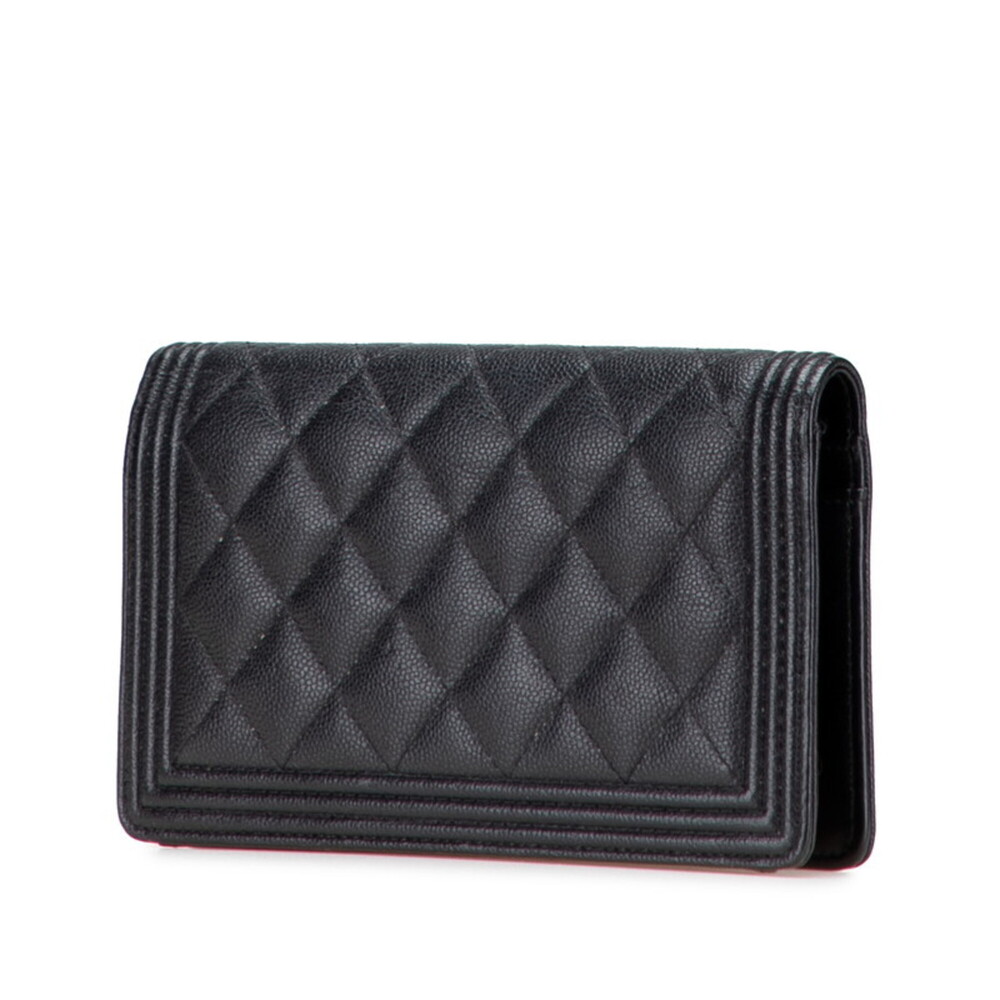 CHANEL Black Caviar Leather Wallet - Picture 2 of 12